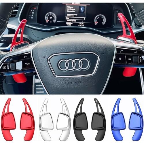 Shift Paddle For Audi 2020 Quattro Avant Sline A7/S7 C8 A8/S8 D5 A6/S6 C8 TFSI Allroad RS Car Steering Wheel DSG Extend Stickers