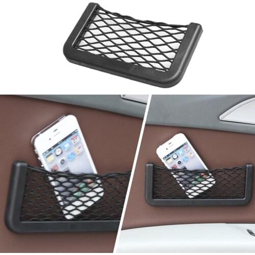 Car Net Pocket Storage Bag Seat Side Back Storage Net Bag Phone Holder Pocket Organizer 1pcs Car Net Pocket Car Styling
