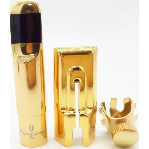 High Quality Professional Tenor Soprano Alto Saxophone Metal Mouthpiece Gold Plating Sax Mouth Pieces Accessories Size 5 6 7 8 9