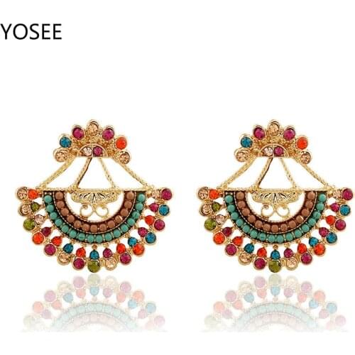 YOSEE Seed Beads with Drilled Hollow Earrings Fashion Jewelry
