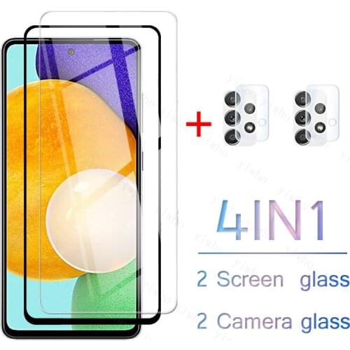 Protector glass For Samsung Galaxy A52 Camera Glass A72 A32 A02S A12 A42 5g Screen Protective M62 M51 M31S M12 Tempered Glass