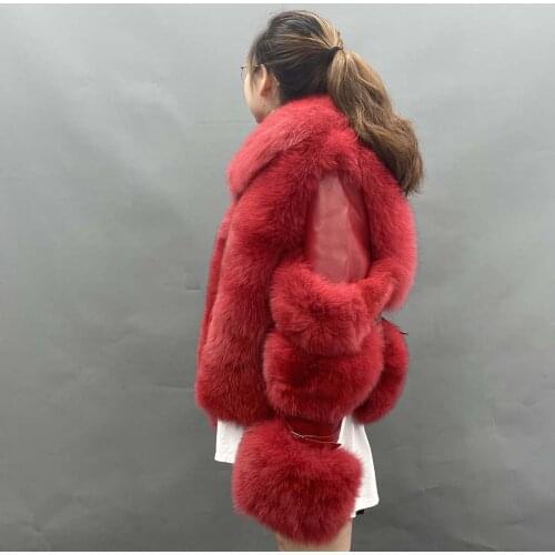 Winter Fashion High Quality Women Coat Patchwork Style Fox Fur Coat Real Fox Fur Jacket For Women Custom Made Xxxxxl