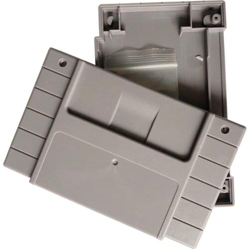 100PCS Replacement Game Cartridge For S-N-E-S 16bit game card Shell For USA Version Gray Game Player