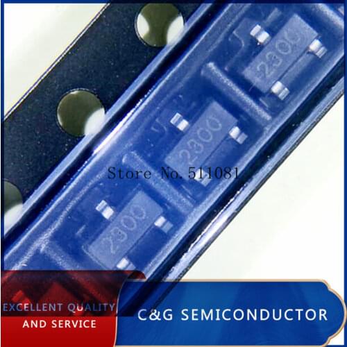 100pcs SI2300DS-T1-E3 SI2300 SI2300DS 2300 sot23