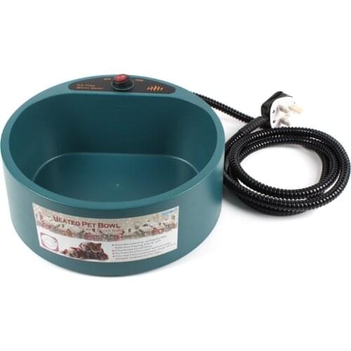 2017 Winter Durable Easy to Clean Heated Dog Bowls Power-off Constant Temperature Puppy Bowl Low Output Voltage Safe Dog Feeder