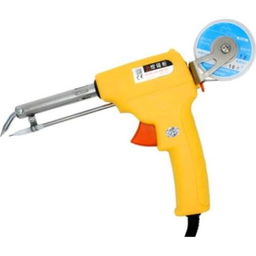 220V 60W Manual US Plug Tin Gun Suction Tin Device Electric Welding Gun Tool Automatic Send Tin Soldering Iron Gun Solder Tool