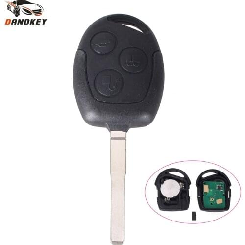 Dandkey 433Mhz 3 Button Remote Car Key For Ford Focus Fiesta Fusion C-Max Mondeo Galaxy C-Max S-Max Key With 4D60 Chip HU101