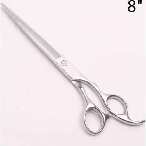 8.0 inch 22cm Stainless Customized Logo Cutting Scissors Barber Scissors Pets Hair Clippers Grooming-for-dog Animal Flur Shears