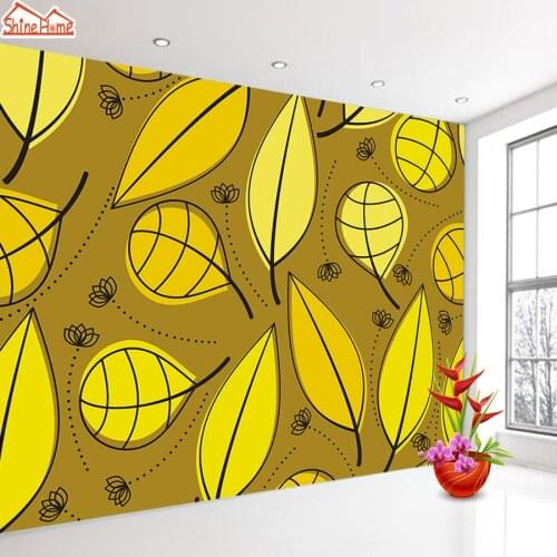 8d Crystal Silk Mural Wallpaper 3d Contact Wall Paper Papers Home Decor Wallpapers for Living Room Bedroom Leaf Peel and Stick