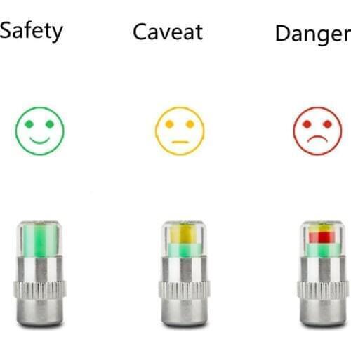 Car Tire Air Pressure Valve Stem Caps Sensor Indicator Alarm For Jeep Renegade Wrangler JK Grand Cherokee Compass Patriot