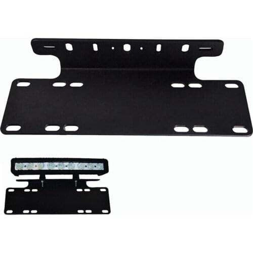 Car Led Bar Work Light Holder Bumper License Plate Frame Bracket for Vehicle 4X4 4WD Truck Tractor Auto Accessories