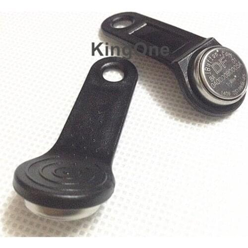 Free shipping100 pcs Dallas DS1990A DS1990A-F5 iButton I-Button 1990a-F5 Electronic Key IB tag Cards Fobs Black Handle TM Cards