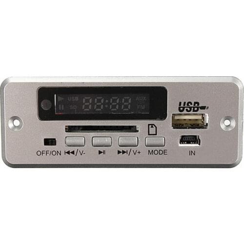 Wireless LED Car kit MP3 Audio Decoder FM Radio USB TF SD MMC Card 5V Remote Control