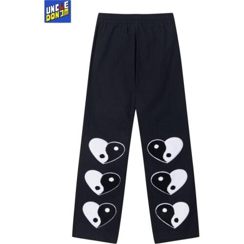 UNCLEDONJM Colour block jogging pants men japanese streetwear men tactical pants HIP HOP trousers harem pants men AW619