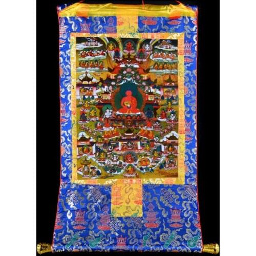 Buddhist supplies # 125 CM large buddha Thang-ga Thangka # efficacious Protection # Tibetan Buddhism buddha Hang painting