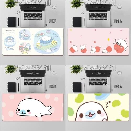 Cute Mamegoma Gaming Mouse Pad Large MousePad Gamer Mouse Mat Computer Office XXL Mouse Carpet Non-slip Keyboard pad Desk Mat