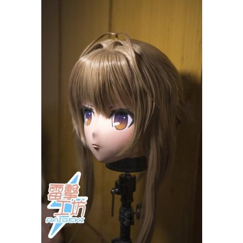 KM9179)Top Quality Handmade Female Resin Full Head Cosplay Japanese Role Play Sento Isuzu Anime Kigurumi Mask Crossdresser Doll