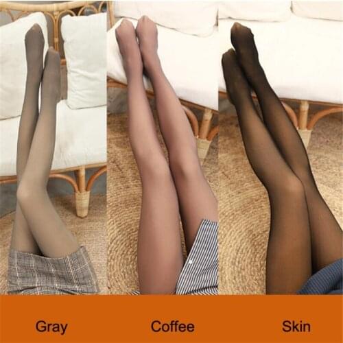 2020 New 85g-320g Winter Women Plus Velvet Thicken Tights Autumn Sexy Collant Panty Rajstopy Warm Medias Femme Pantyhose