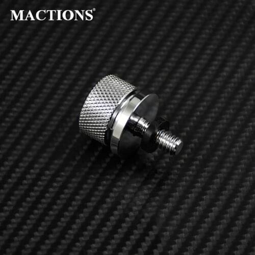Motorcycle Seat Bolt Tab Screw Mount Knob Cover Chrome For Harley Touring Sportster Dyna Softail Street Glide Wide Glide FLHR