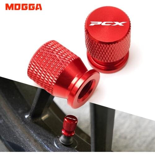 For HONDA PCX150 PCX 150 2016 2017 2018 2019 2020 CNC Motorcycle Wheel Tyre Valve Cover Tire Air Port Stem Caps Accessories Red