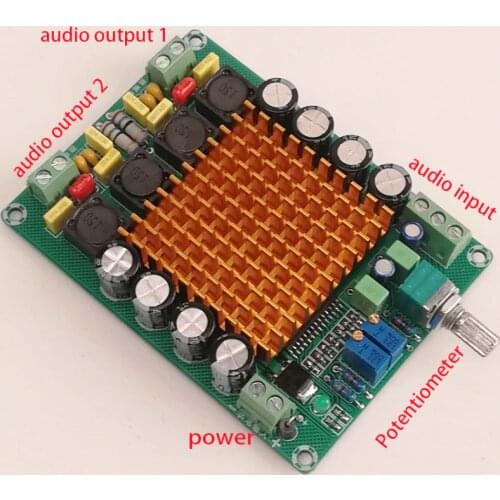 KYYSLB DC12~18V Audiophile 2*50W HIFI Amplifier Board TK2050 Class T Digital Amplifier Board High-power Stereo 650KHz