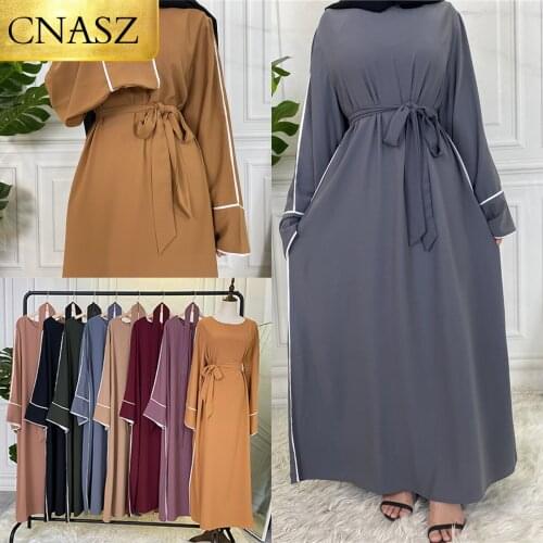 Lastest Muslim Women Dress Kaftan Caftan Marocain Abaya Dubai Womens Ramadan Skirt Kimono Femme Musulmane Ladies Fashion Dress