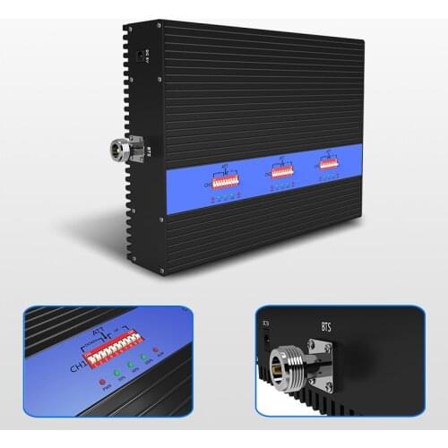 Lintratek NEW 80dB GSM 2G 3G 4G Signal Booster 900 1800 2100Mhz Repeater 25dBm Triband Signal Amplifier AGC MGC LARGE COVERAGE