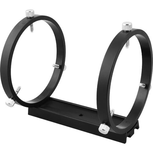 120mm Mounting Bracket Full Alloy with 160mm Dovetail Mounting Plate APO Hoop Guidescope Adapter for Astronomical Telescope