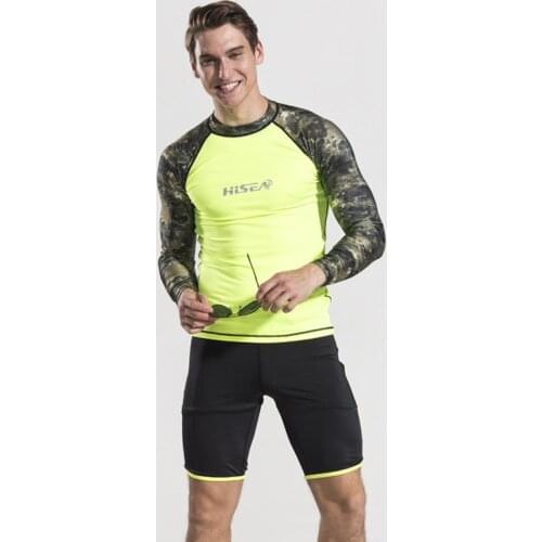 2017 Mens Summer Long Sleeve Lycra Surf Diving Tops Swimming Snorkeling Tees Man Beach UV Sun Protection Rash Guard T-Shirts