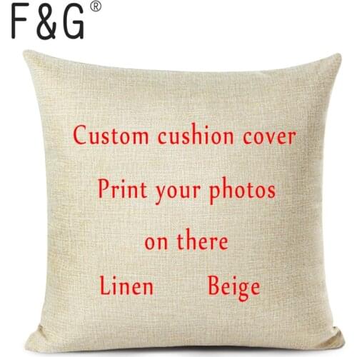 Custom Picture Printed Cushion Cover Pet Personal Life Photos Pillow Cover Custom Pillowcases In Various Sizes
