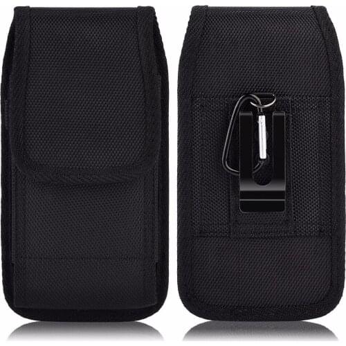 Nylon 6.3 inch Phone Pouch Case Belt Clip Loop Holster for Samsung Galaxy Note 9/8 S8/S9 Plus S10 S10 Plus Fit with a Thick Case