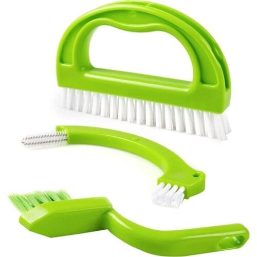 New Tile Brushes Grout,3-In-1 Heavy Duty Cleaning Brushes Scrubber for Household, Kitchen, Bathroom, Bathtub, Wall Floor