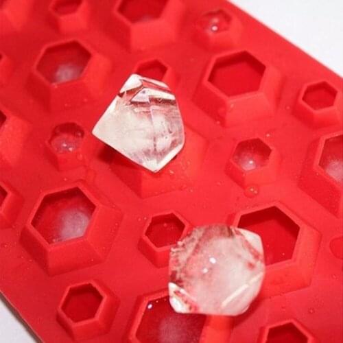 New Arrived Colour DIY Diamonds Gem Cool Ice Cube Molud Chocolate Soap Tray Mold Silicone Fodant Moulds Ice Cream Tools Molds