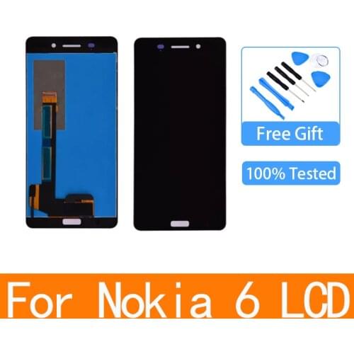 Original 5.5" LCD Display For Nokia 6 TA-1021 TA-1033 TA-1025 LCD Touch Screen Digitizer Assembly For Nokia 6 n6 LCD Replacement