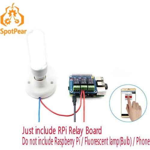 Raspberry Pi relay module expansion board phone control