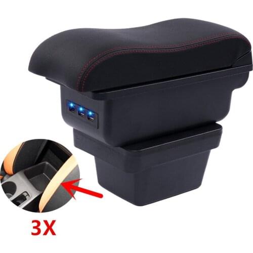 For Chery Tiggo 3X armrest box central Store content box with cup holder ashtray decoration With USB interface