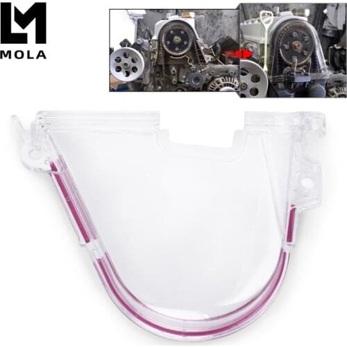 Clear Cam Gear Cover Timing Belt Cover Turbo Cam Pulley For Honda 96-00 EK With Sticker 6337