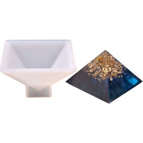 DIY Handmade Jewelry Transparent Pyramid Silicone Mould Dried Flower UV Resin Crafts Mold