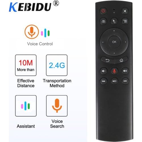 Kebidu Hot G20 Fly Air Mouse Keyboard Voice Control 2.4G Wireless Motion Sensing Mini Remote Control For Android TV Box PC