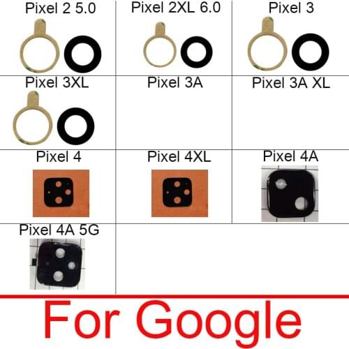 2pcs-Back Camera Glass Lens For HTC Google Pixel 2 5.0 2XL 6.0 3 3XL 3A XL 4 4XL 4A 5G Rear Camera Lens + Adhesive Repair Parts