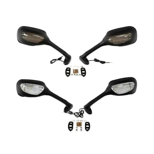 Motorcycle Rearview Mirror LED Turn Signal For Suzuki GSXR1000 2005-2015 GSXR600 2006-2015 GSXR750 2006-2015 clear/smoke