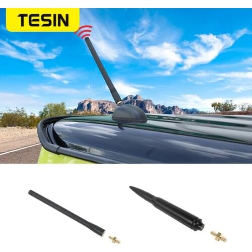 TESIN Car Aerials For Suzuki Jimny 2019+ Car AM FM Metal Modified Radio Signal Antenna For Suzuki Jimny 2019 2020 Accessories
