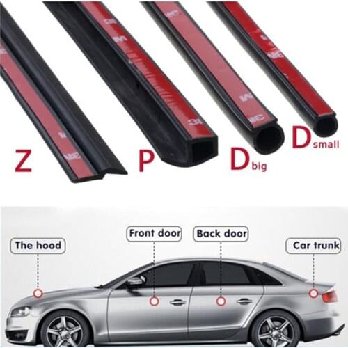 Seal for Cars Anti-Scratch Z-Shaped Seal Car Door Hood Seal For Auto Rubber Seals Strip On the Windshield Car Sound Insulation