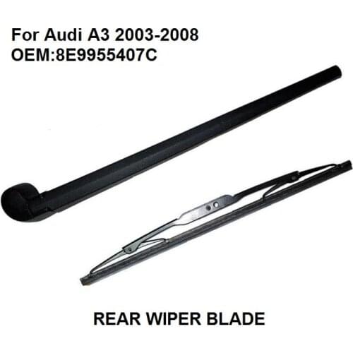Rear Wiper Arm with Blade Set for Audi A3 2003-2008 OEM:8E9955407C