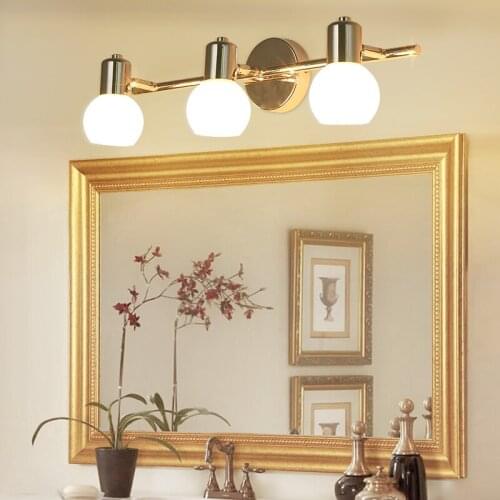 American style simple fashionable bathroom washbasin mirror front lamp makeup mirror decorative lamp