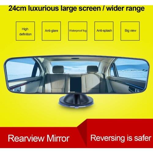 Car Mirror Interior Rearview Mirrors Universal Auto Rear View Mirror Anti-glare Wide-angle Surface Blue Mirror Auto Accessories