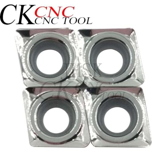 10pcs CCGT060208-AK H01 CNC Carbide Aluminum Blade Turning tool Cutting tool CCGT aluminum inserts AL TIN Alloy wood