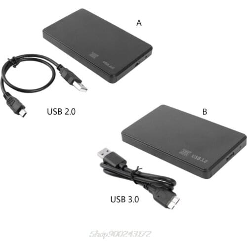 2.5 Inch HDD SSD Case Sata to USB 3.0/2.0 Hard Drive Box Enclosure Adapter Jy21 20 Dropship