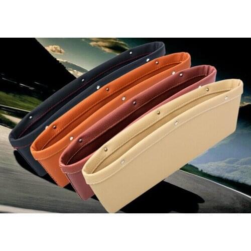2 Pieces Auto Car Seat Pocket Catcher Organizer Leak-Proof Storage Box Auto Organization Bag Container