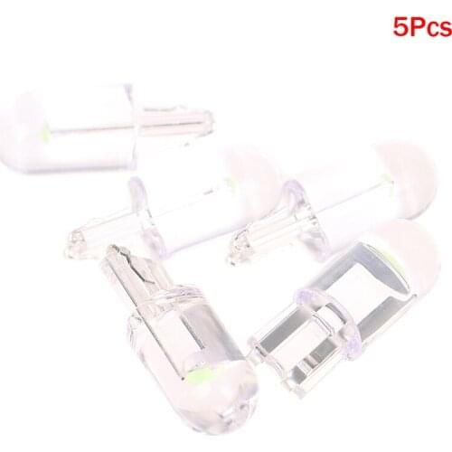5 Pieces T10 Glass Cover Led Car Bulb Wedge License Plate Lamp Top Lamp Led Car Bulb White Green Blue Red Wedge License Plate L